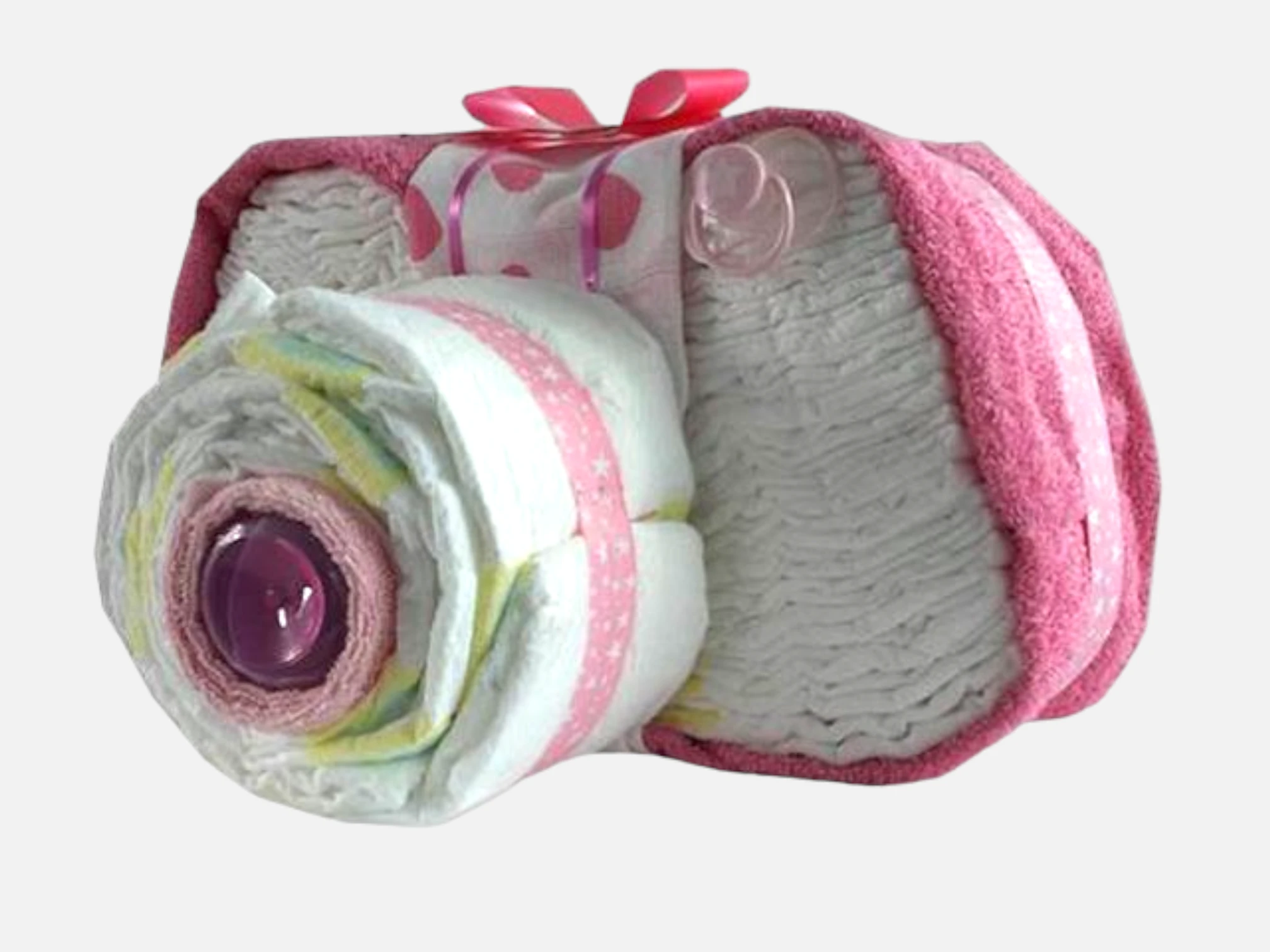 Camera Diaper Cake Pink